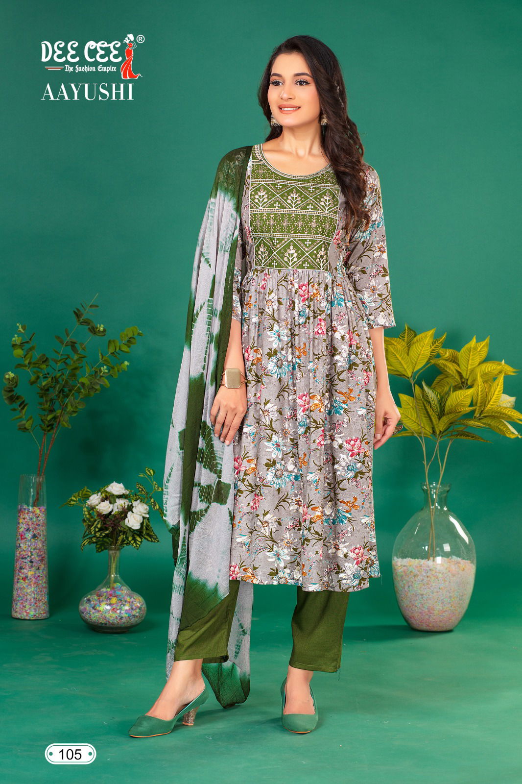 Aayushi By Deecee Rayon Foil Printed Kurti With Bottom Dupatta Wholesale Price In Surat